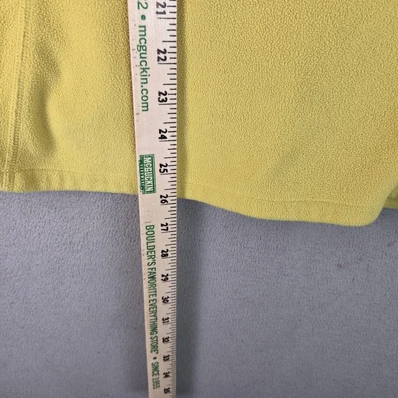 Eddie Bauer First Ascent Jacket Womens Tall Medium Lime Green Polartec Full Zip - Picture 4 of 9